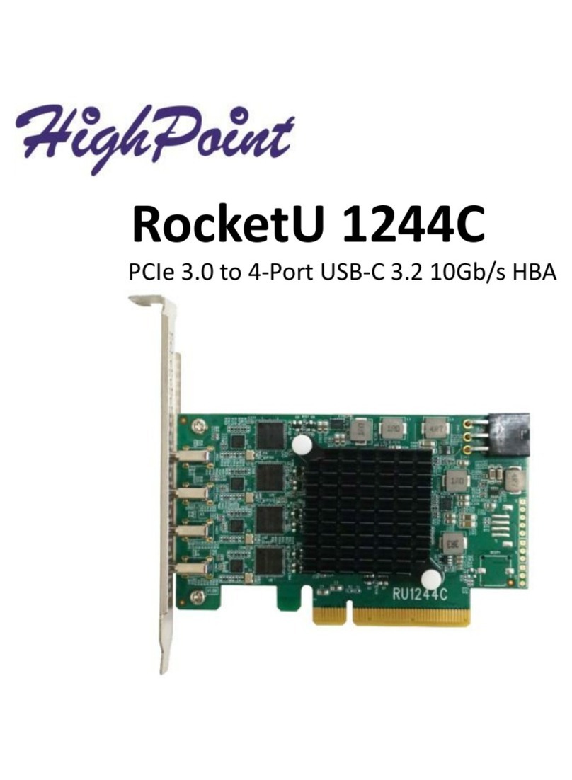 HighPoint RocketU 1244C Quick installation guide
