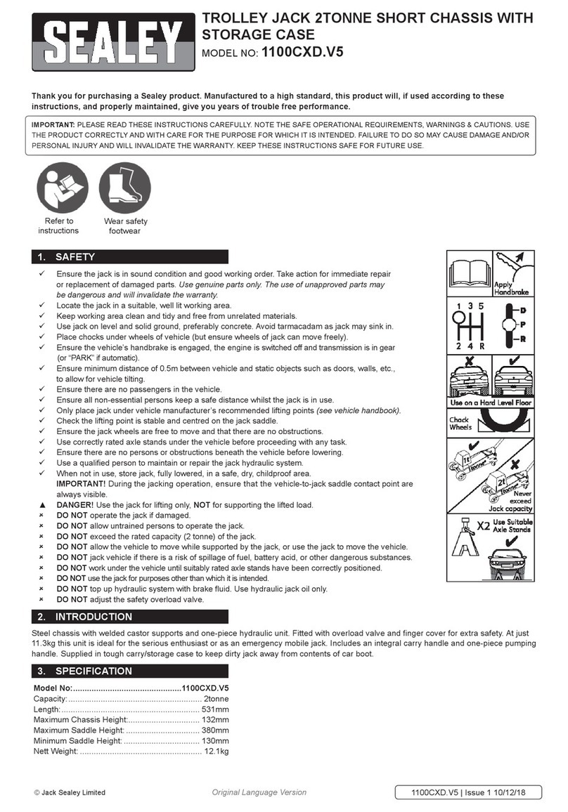 Sealey 1100CXD.V5 instructions