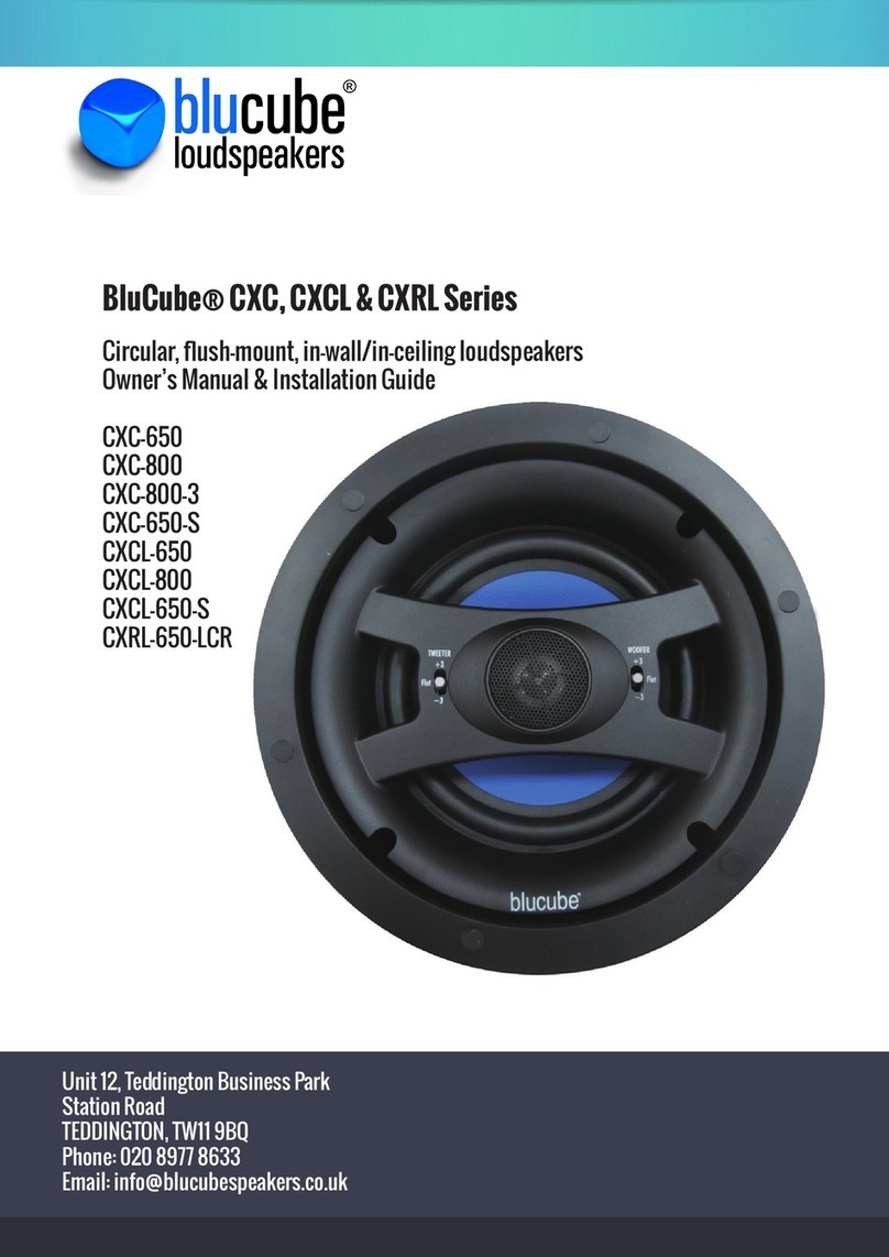 BluCube CXC Series Owner's manual & installation guide