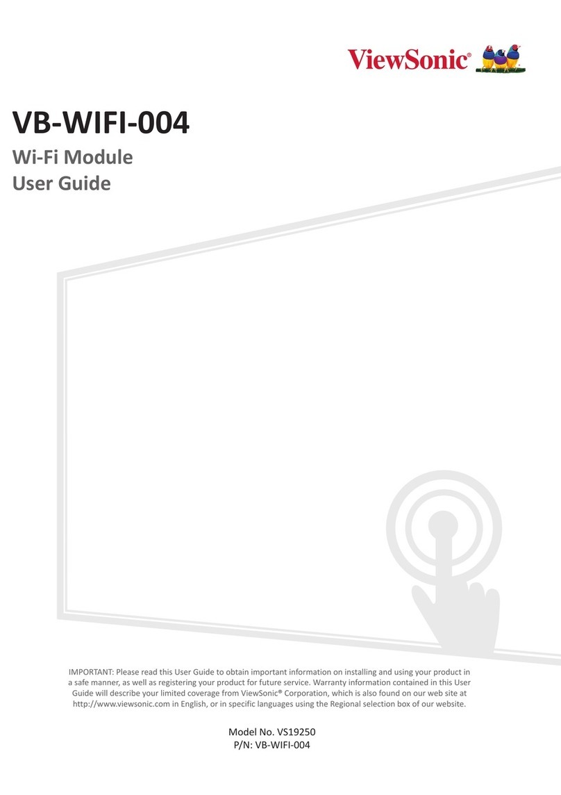 ViewSonic VB-WIFI-004 User manual ViewSonic VB-WIFI-004 User manual