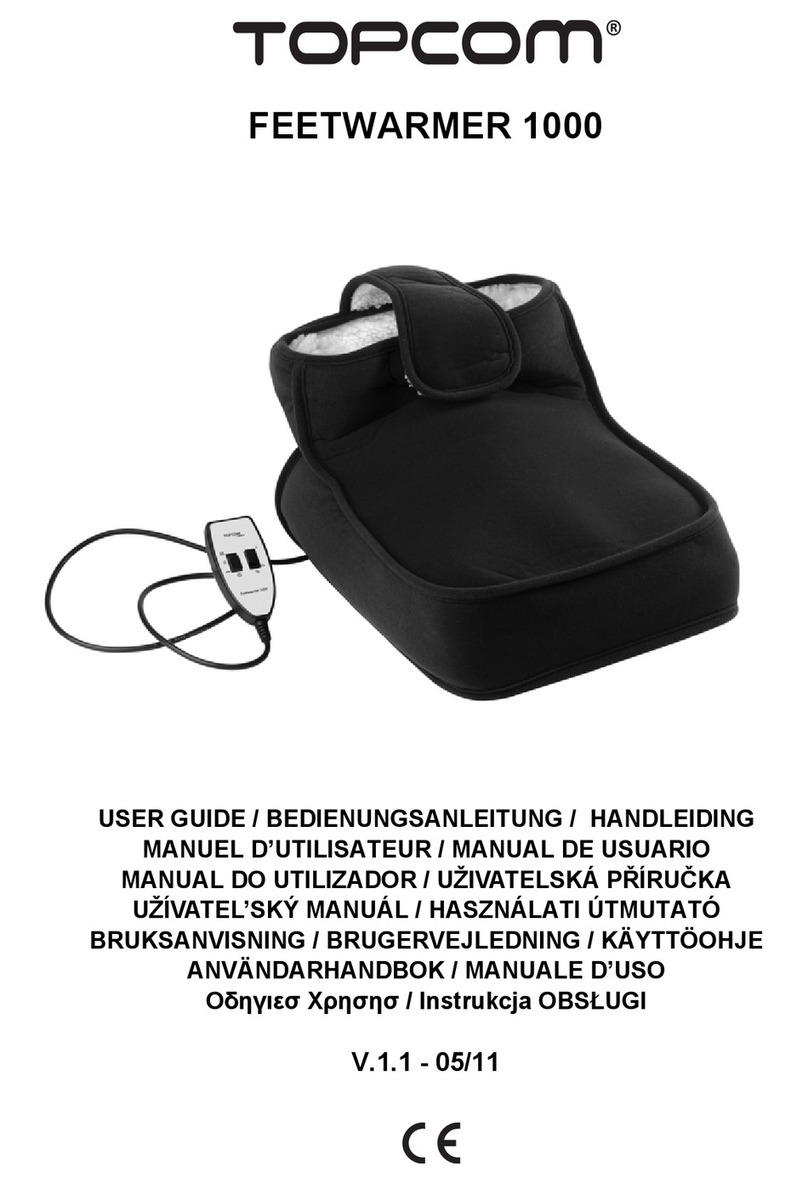 Topcom FEETWARMER 1000 user guide