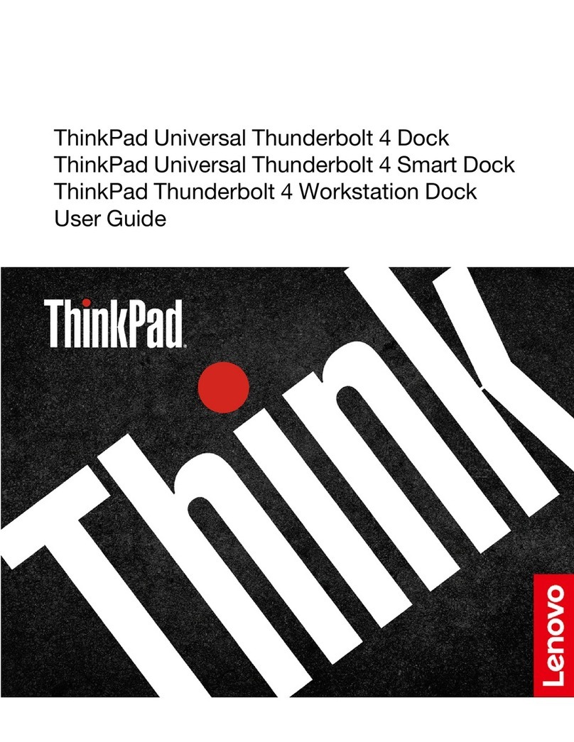 Lenovo ThinkPad Universal Thunderbolt 4 Smart Dock User manual