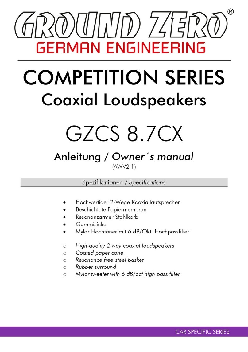 Ground Zero Competition Series User manual