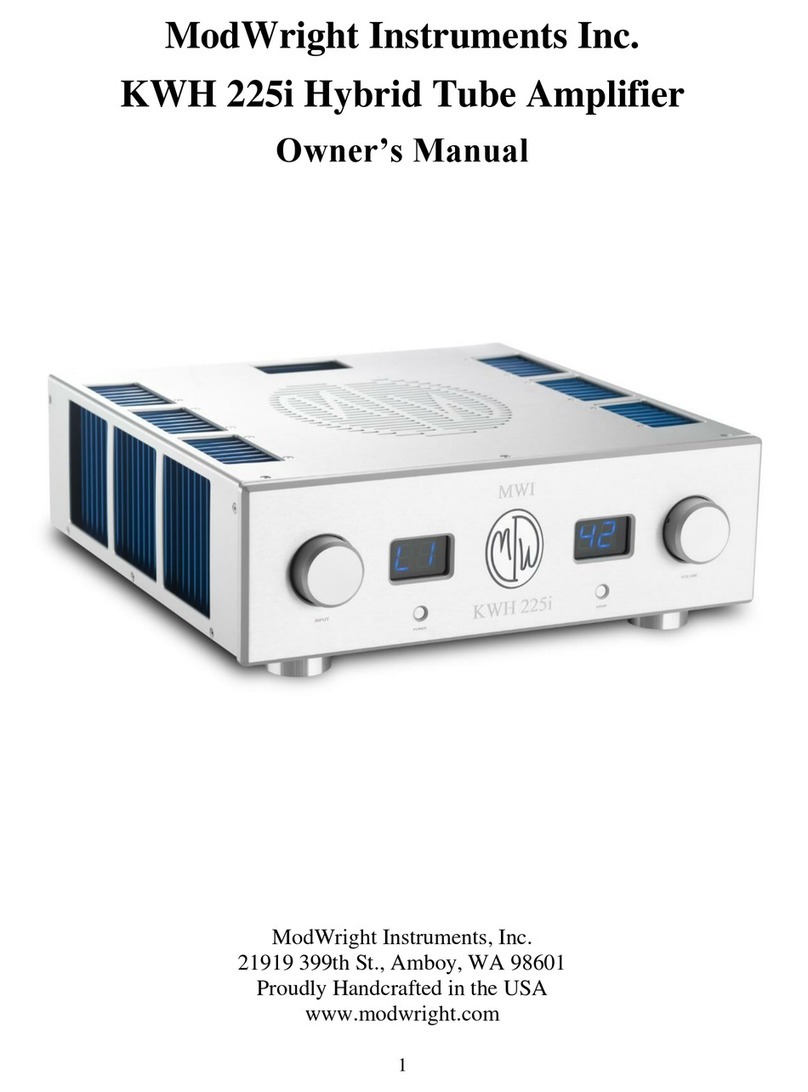 ModWright Instruments KWH 225i User manual