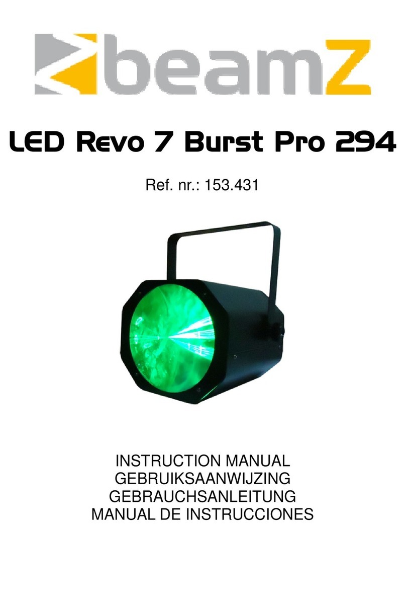 Beamz LED Revo 7 Burst Pro 294 User manual