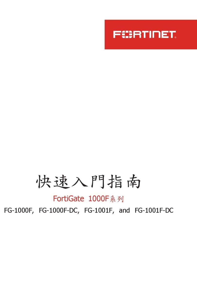 Fortinet FortiGate FG-1000F User manual