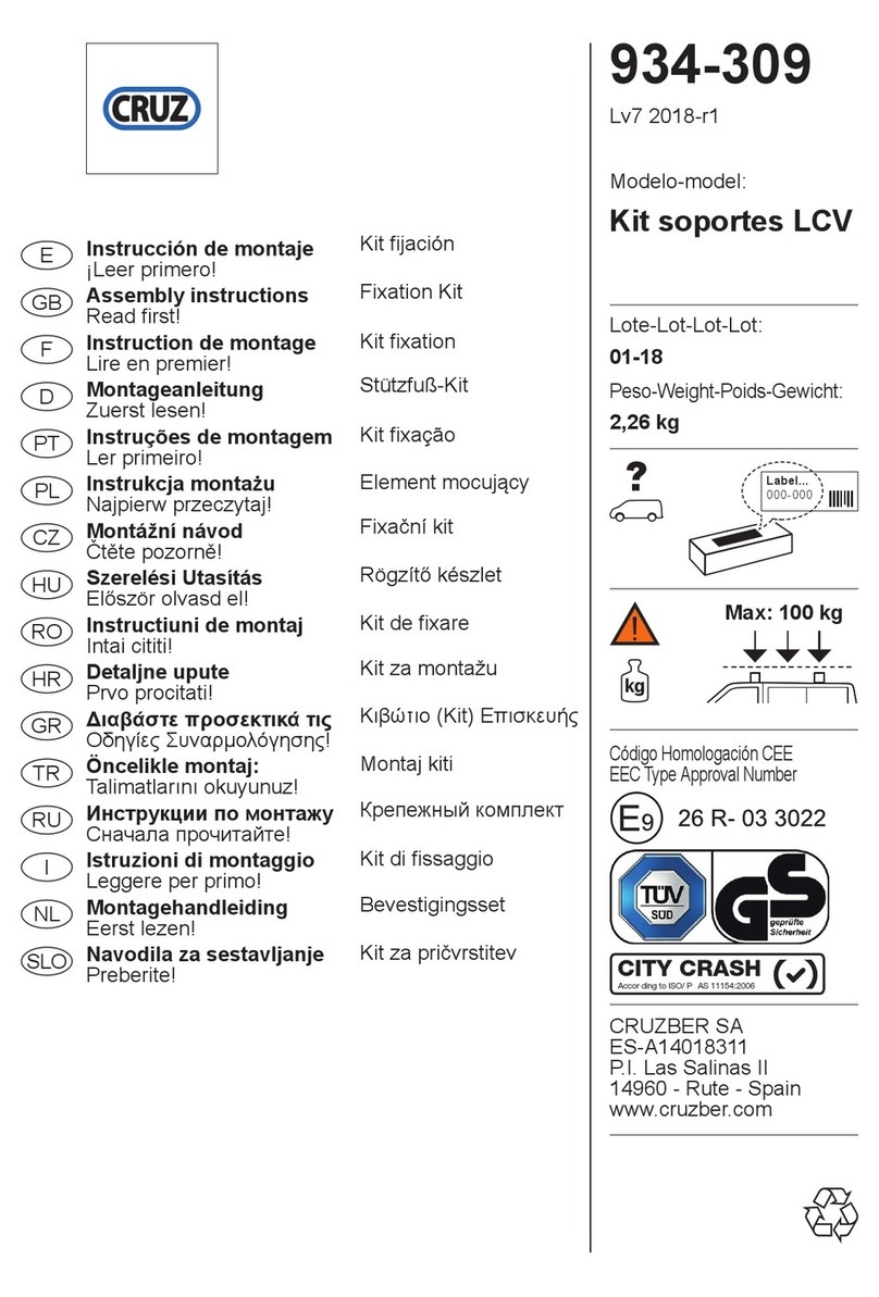 Cruz Kit soportes LCV User manual
