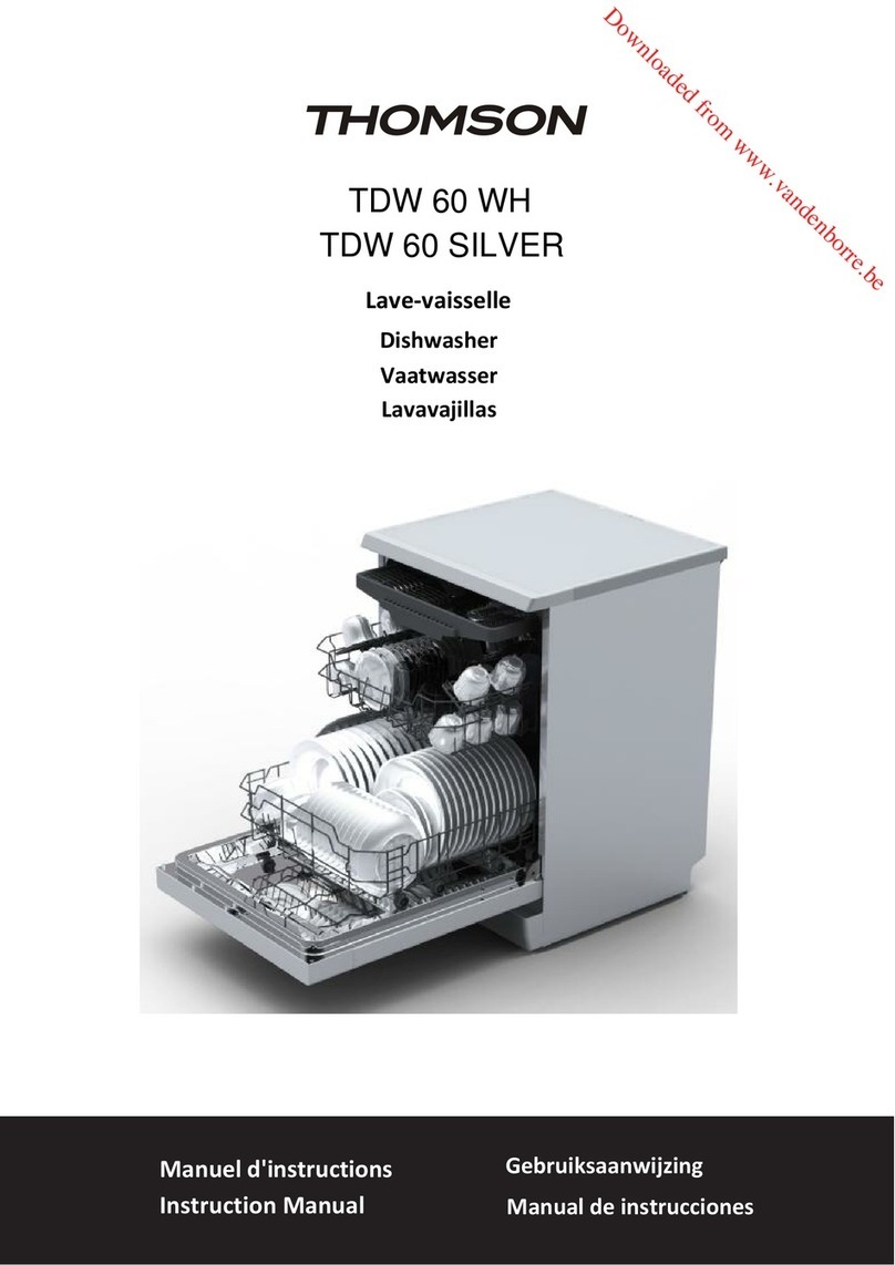 THOMSON TDW 60 WH instruction manual