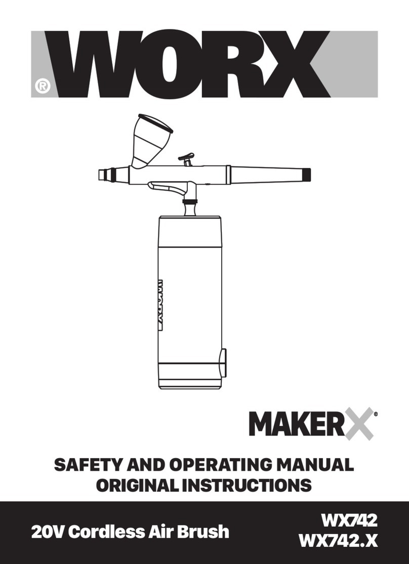 Worx MakerX WX742.9 Safety and operating manual