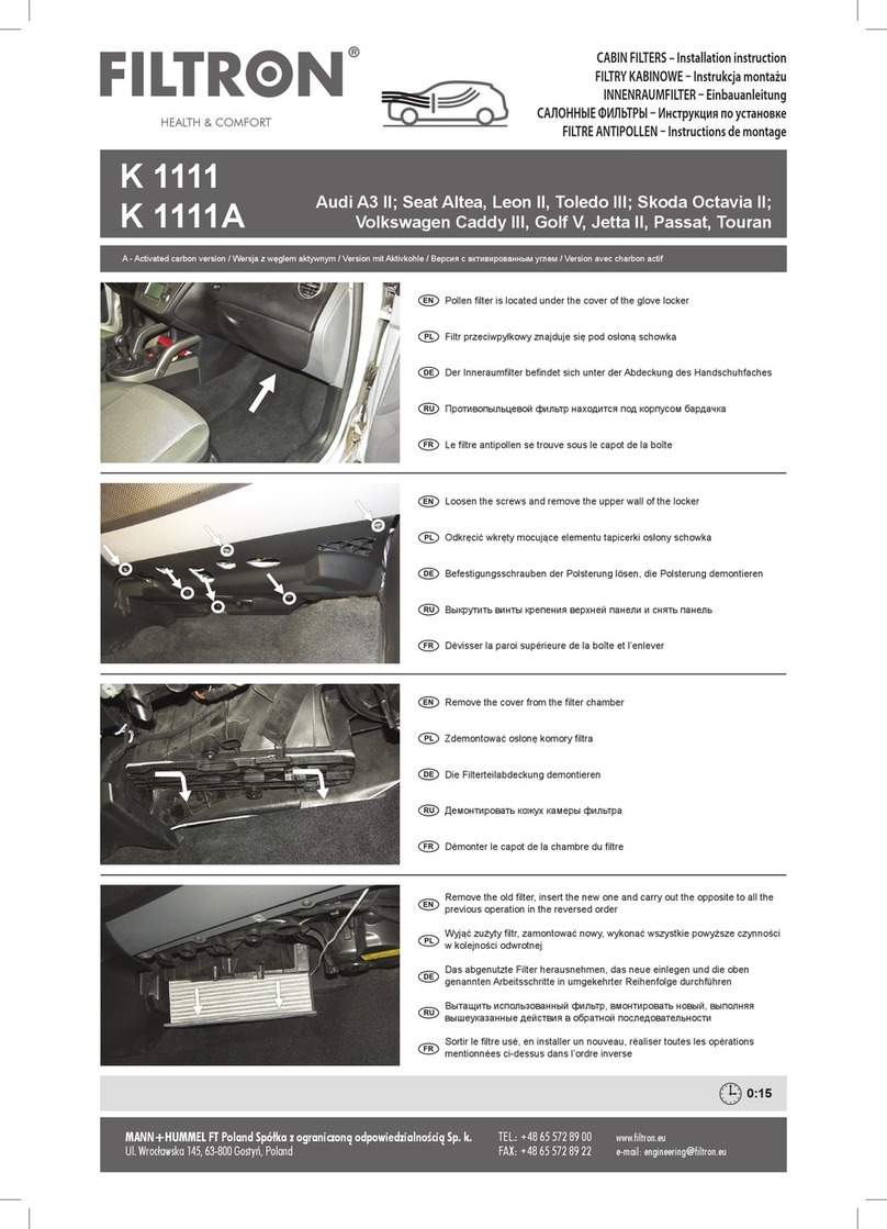 FILTRON K 1111A User manual