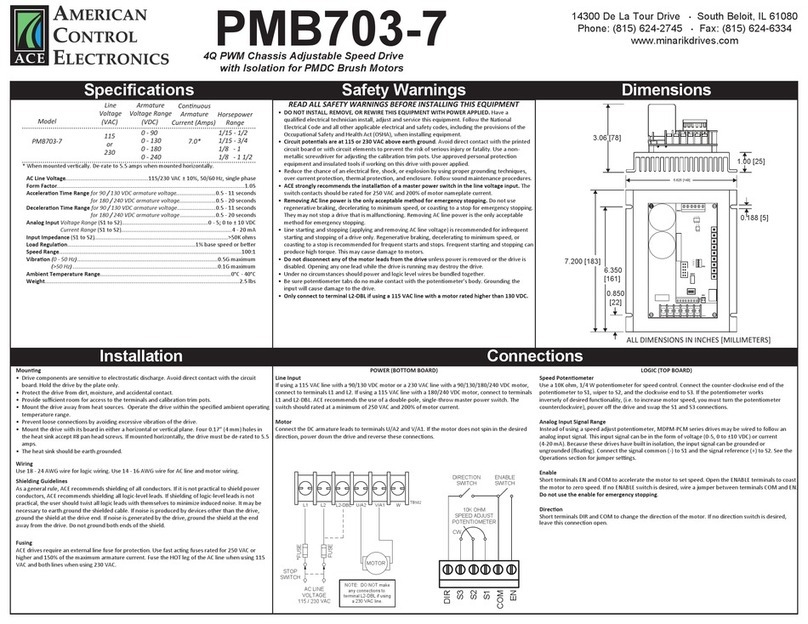 Ace PMB703-7 manual
