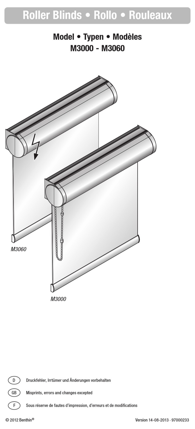 Benthin M3000 quick start guide