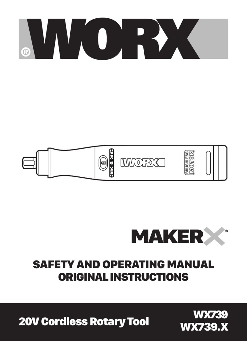 Worx MakerX WX739 Series Installation manual