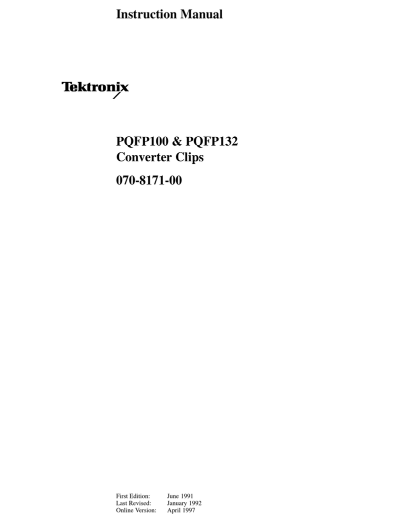 Tektronix PQFP100 User manual