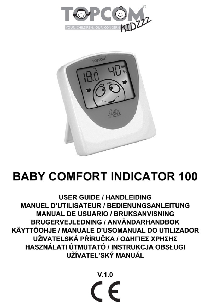 Topcom BABY COMFORT INDICATOR 100 user guide