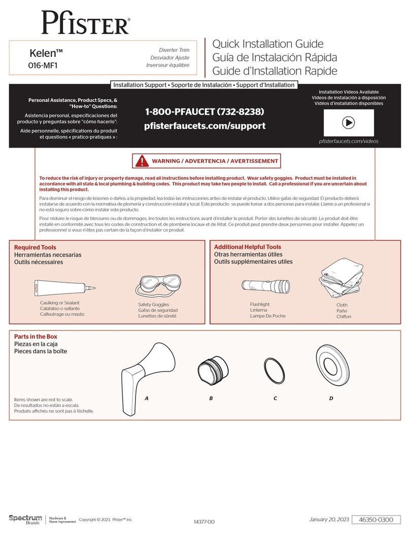 Spectrum Brands 016-MF1C Quick installation guide Spectrum Brands 016-MF1C Quick installation guide