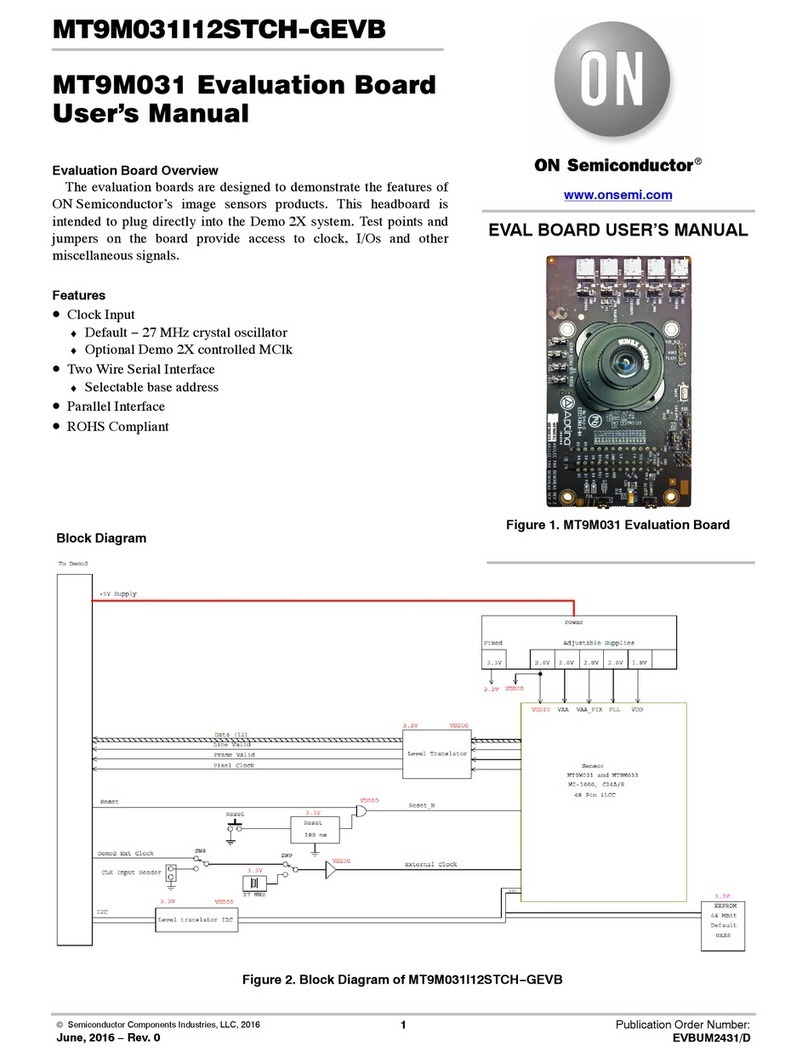 ON Semiconductor MT9M031I12STCH-GEVB user manual