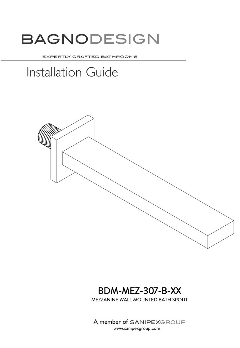 Sanipex BAGNODESIGN BDM-MEZ-307-B Series User manual Sanipex BAGNODESIGN BDM-MEZ-307-B Series User manual