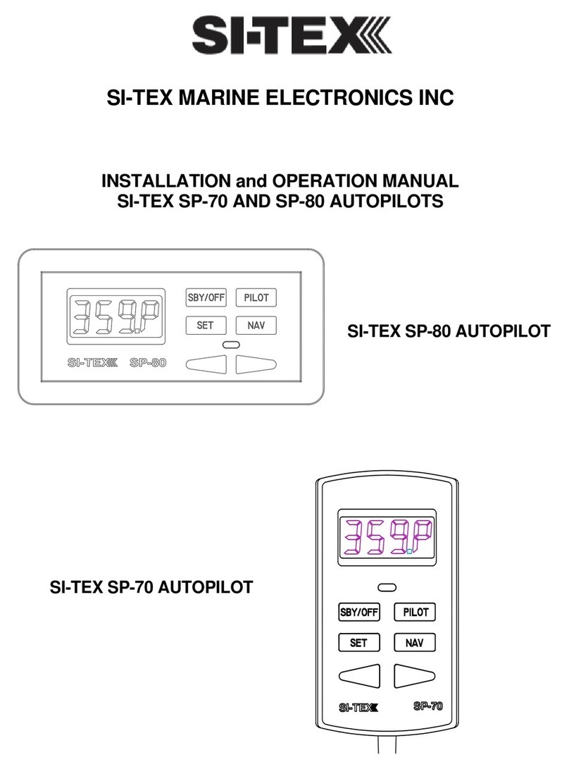 Sitex SP-70 Installation and operation manual