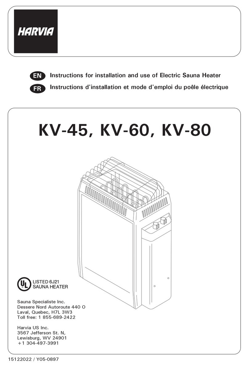Harvia KV-60 User manual