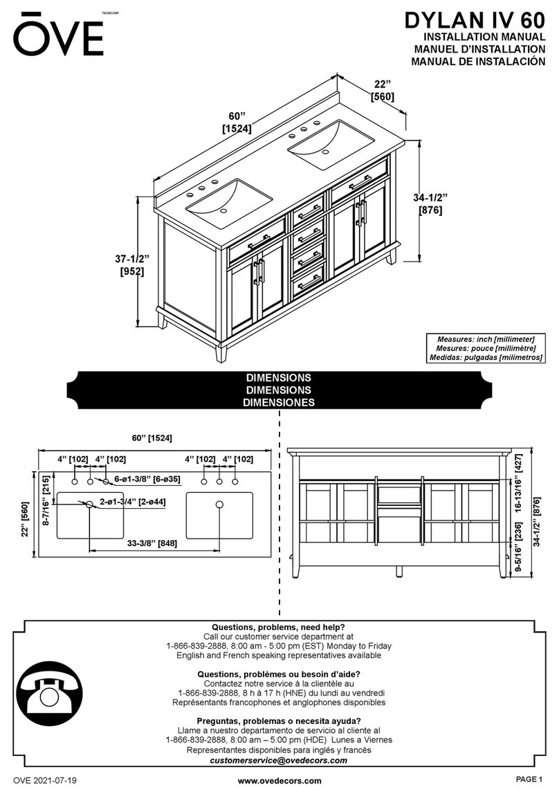 OVE DYLAN IV 60 installation manual OVE DYLAN IV 60 installation manual