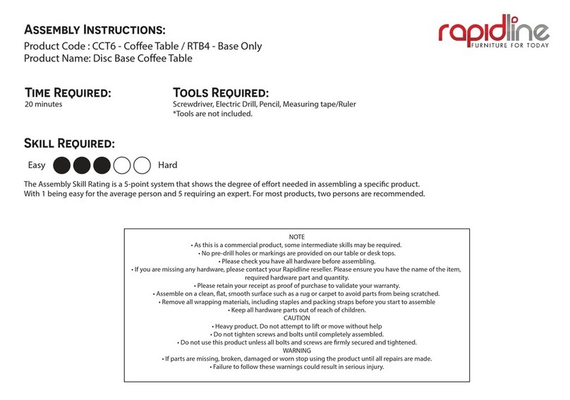 Rapidline CCT6 User manual Rapidline CCT6 User manual