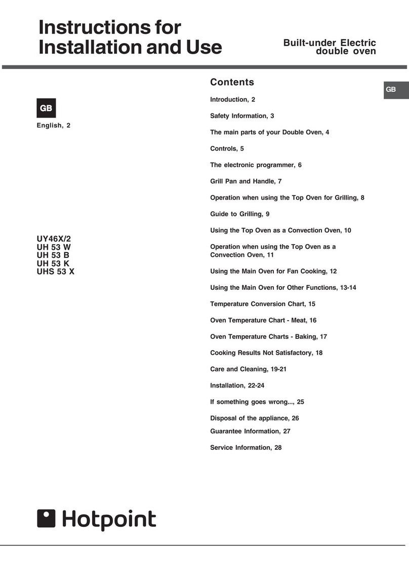 Hotpoint UH 53 W Instructions for installation and use