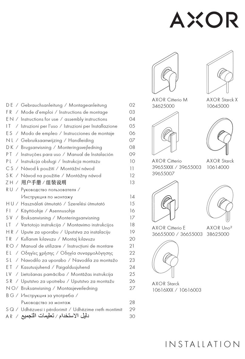Axor Citterio 39655 Series Manual