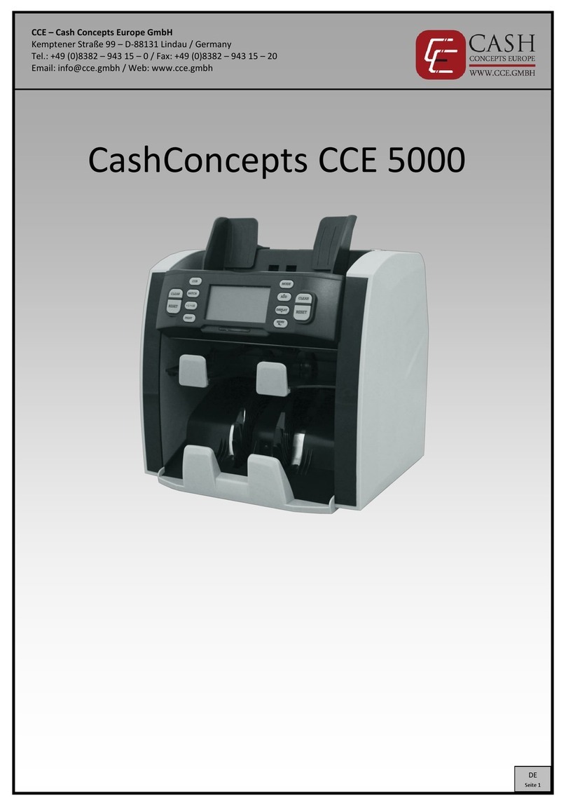 CashConcepts CCE 5000 User manual