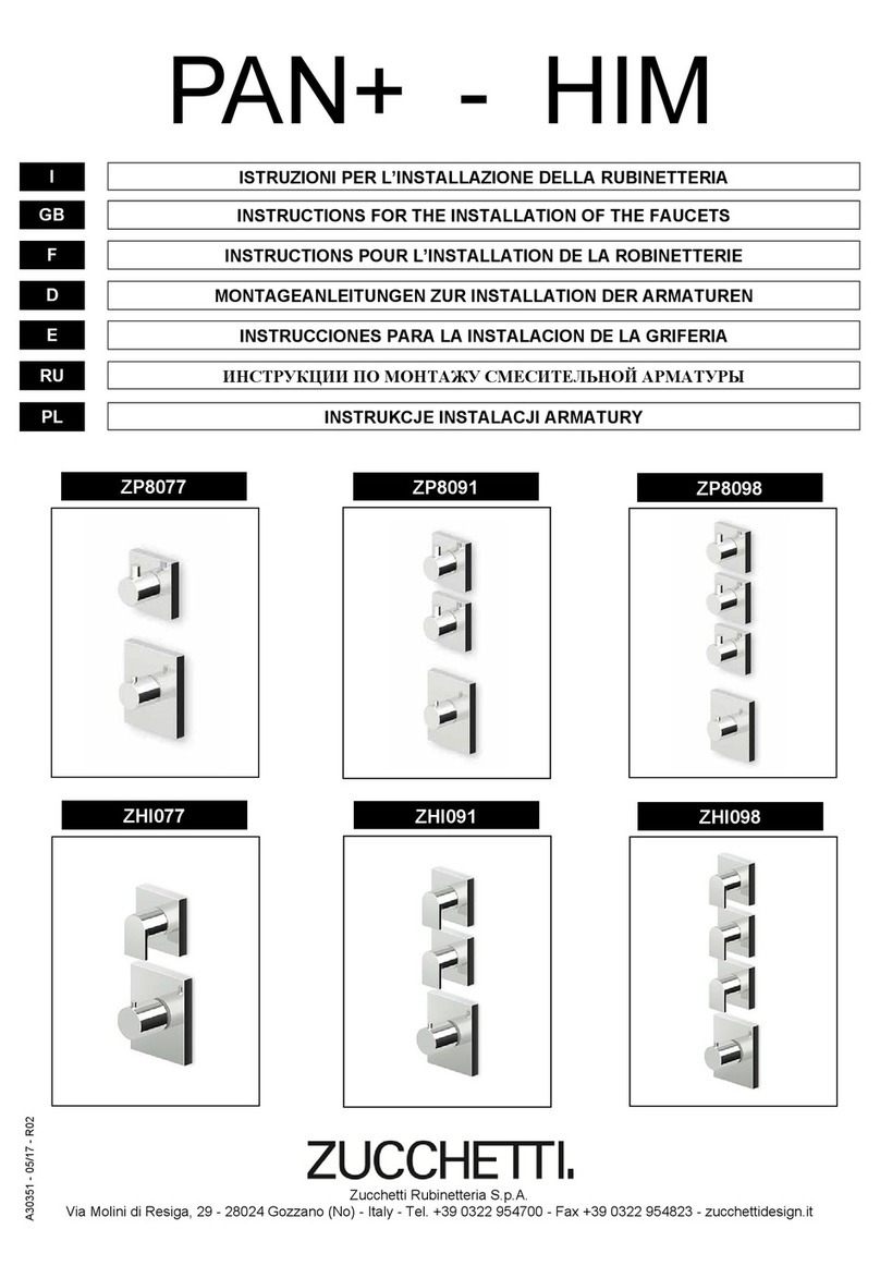 ZUCCHETTI ZHI077 Instruction for the installation
