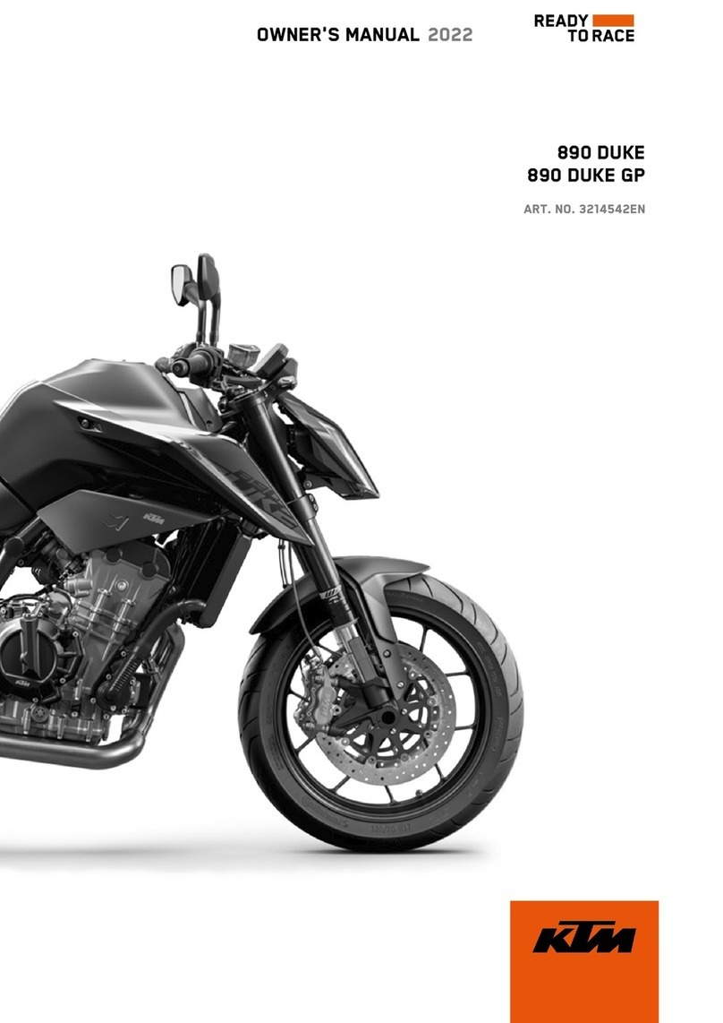 KTM 890 DUKE GP 2022 User manual