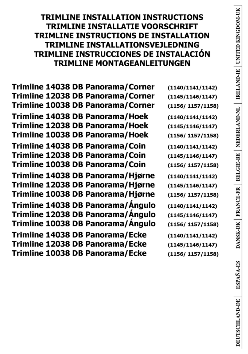 Trimline 14038 DB Panorama installation instructions Trimline 14038 DB Panorama installation instructions