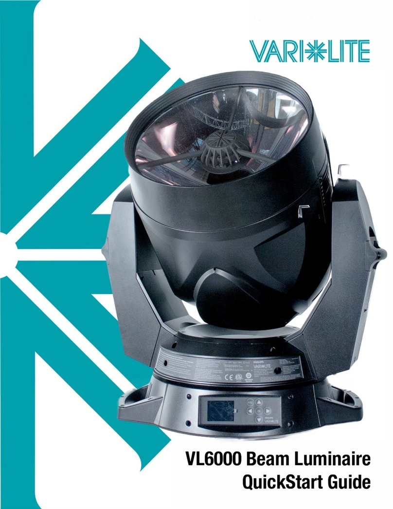 Vari Lite 20.9708.0001 User manual