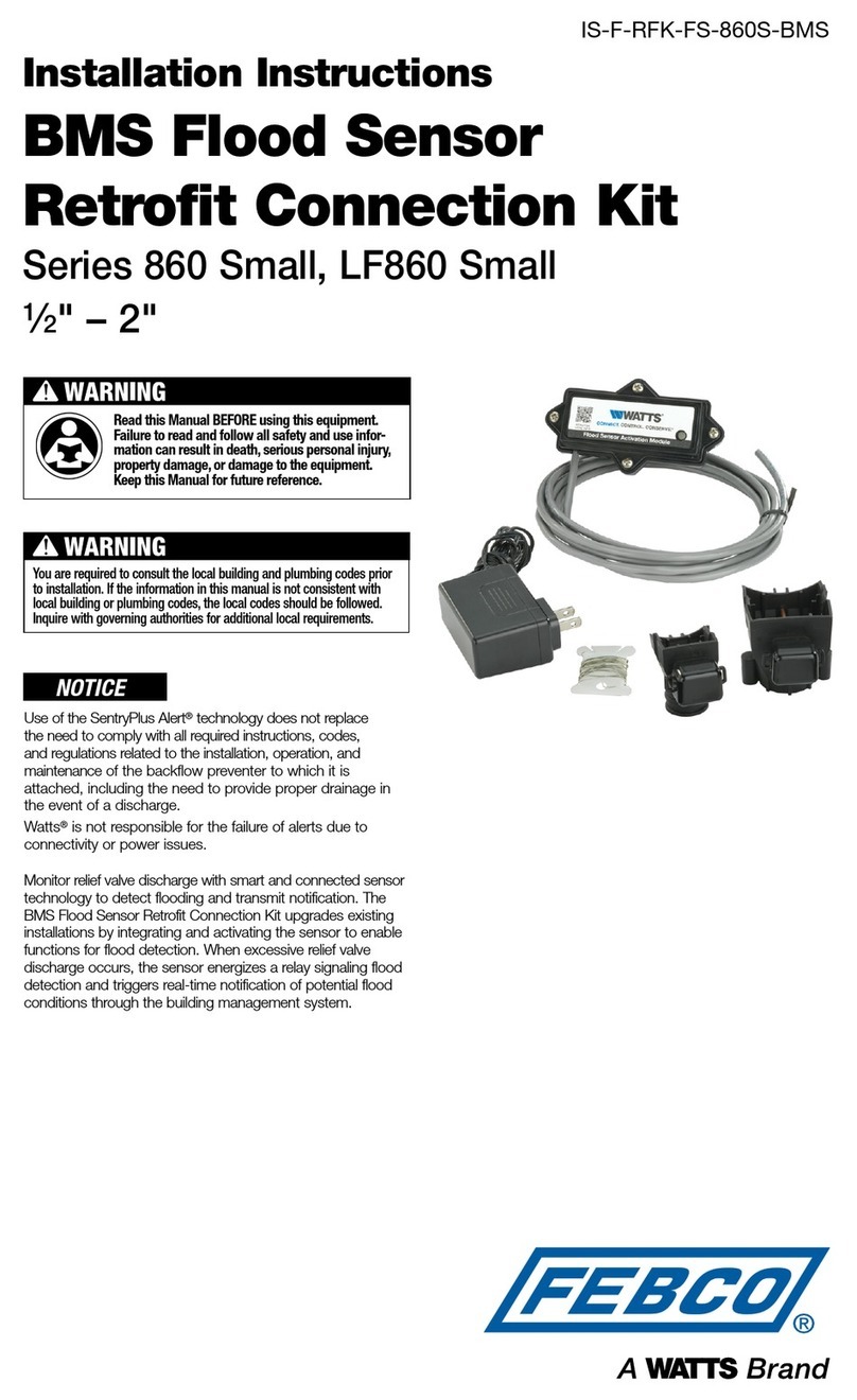 Watts FEBCO 860 Small Series User manual
