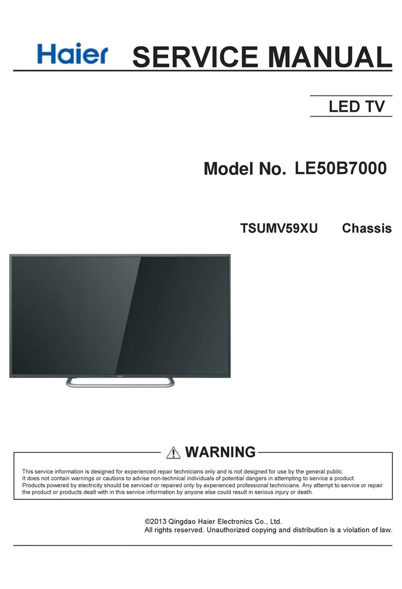 Haier LE50B7000 User manual Haier LE50B7000 User manual