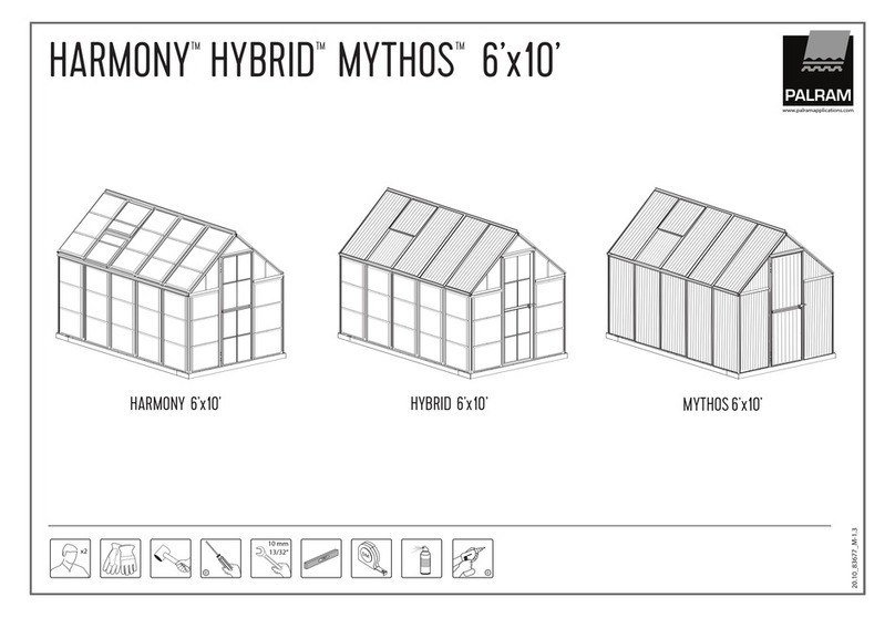Palram Mythos 6'x10' manual
