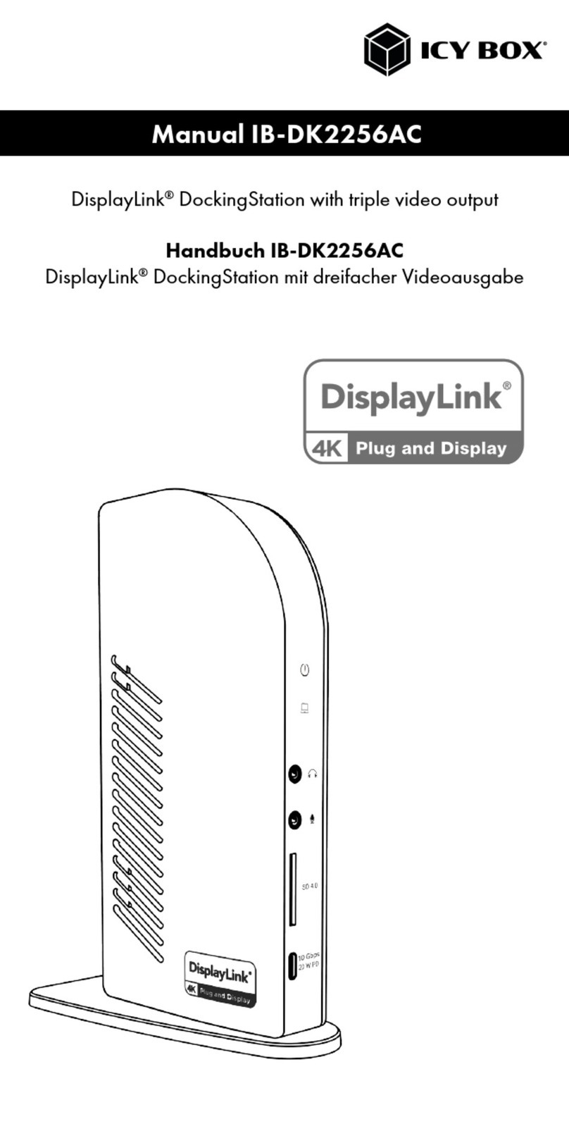 Icy Box DisplayLink IB-DK2256AC User manual