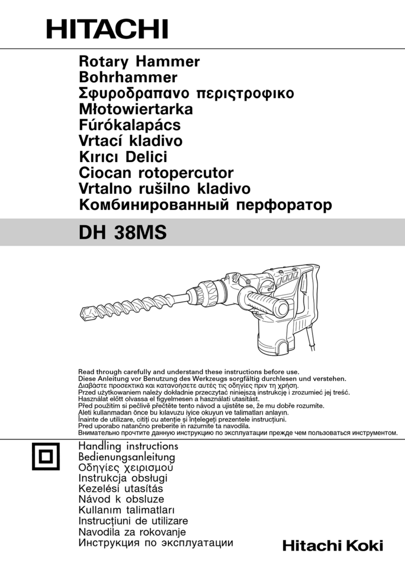 Hitachi Koki DH 38MS Handling instructions