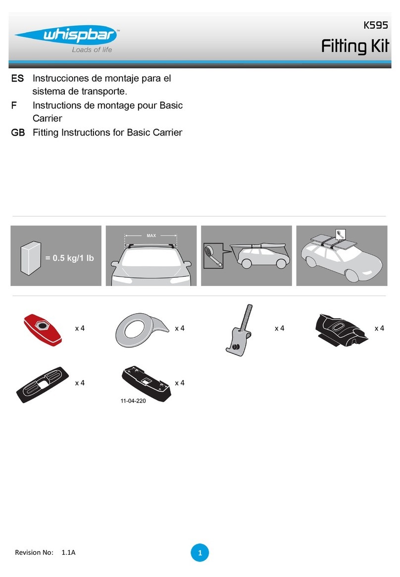 Whispbar K595 Fitting Instructions for Basic Carrier