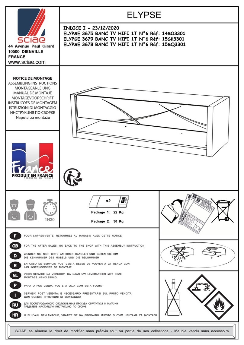 SCIAE ELYPSE 14SO3301 Installation guide