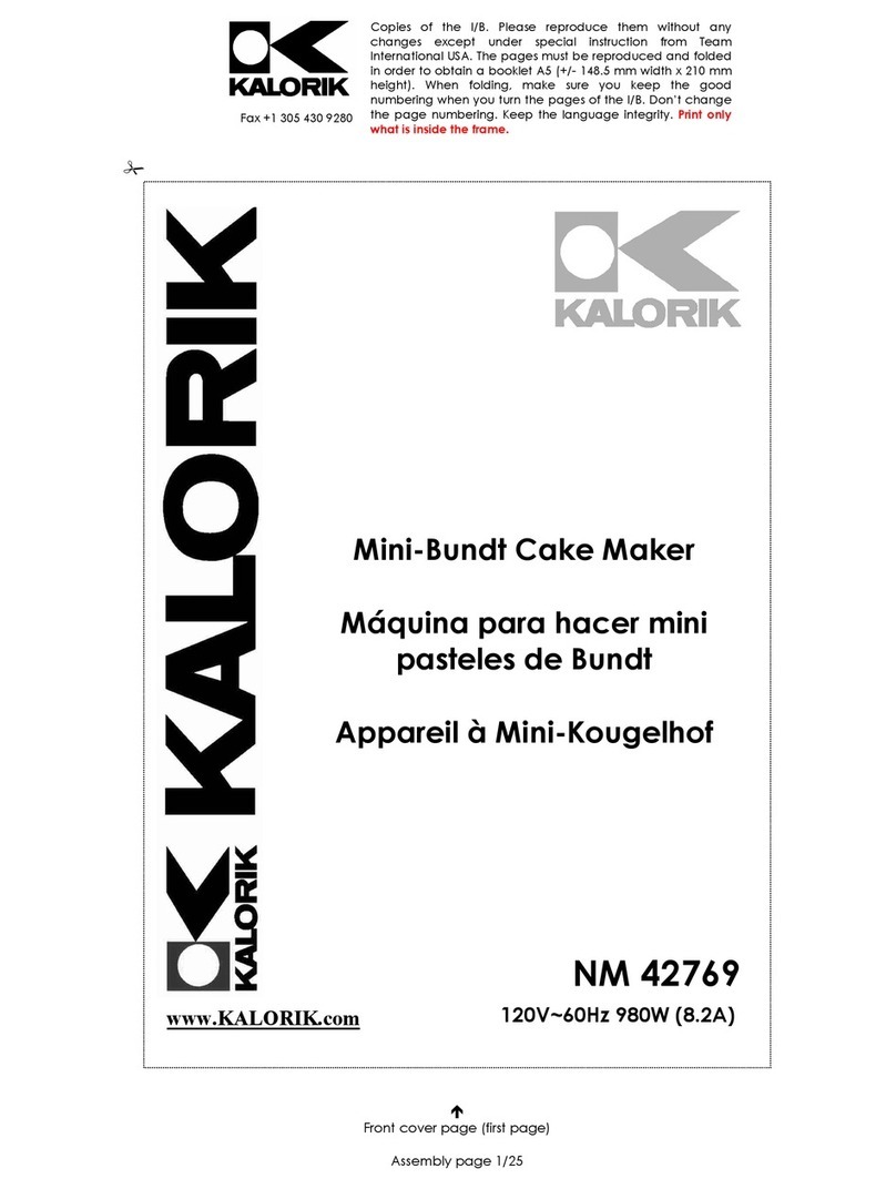 Kalorik NM 42769 manual
