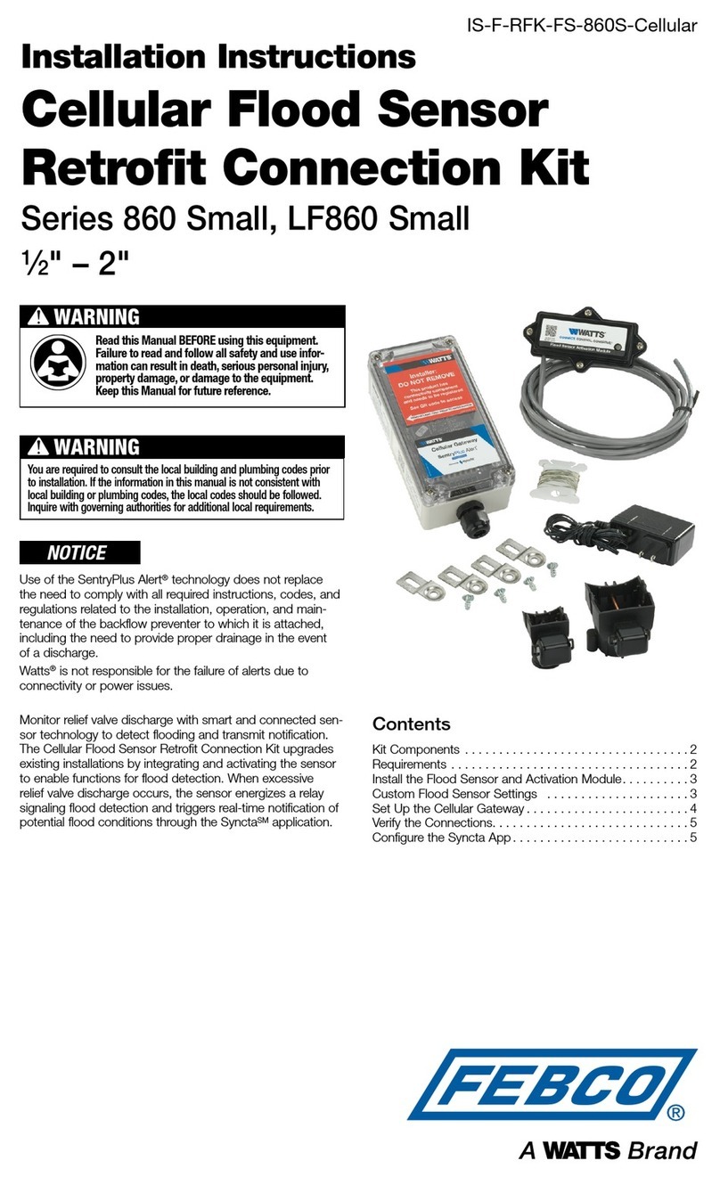 Watts FEBCO LF860 Small Series installation instructions