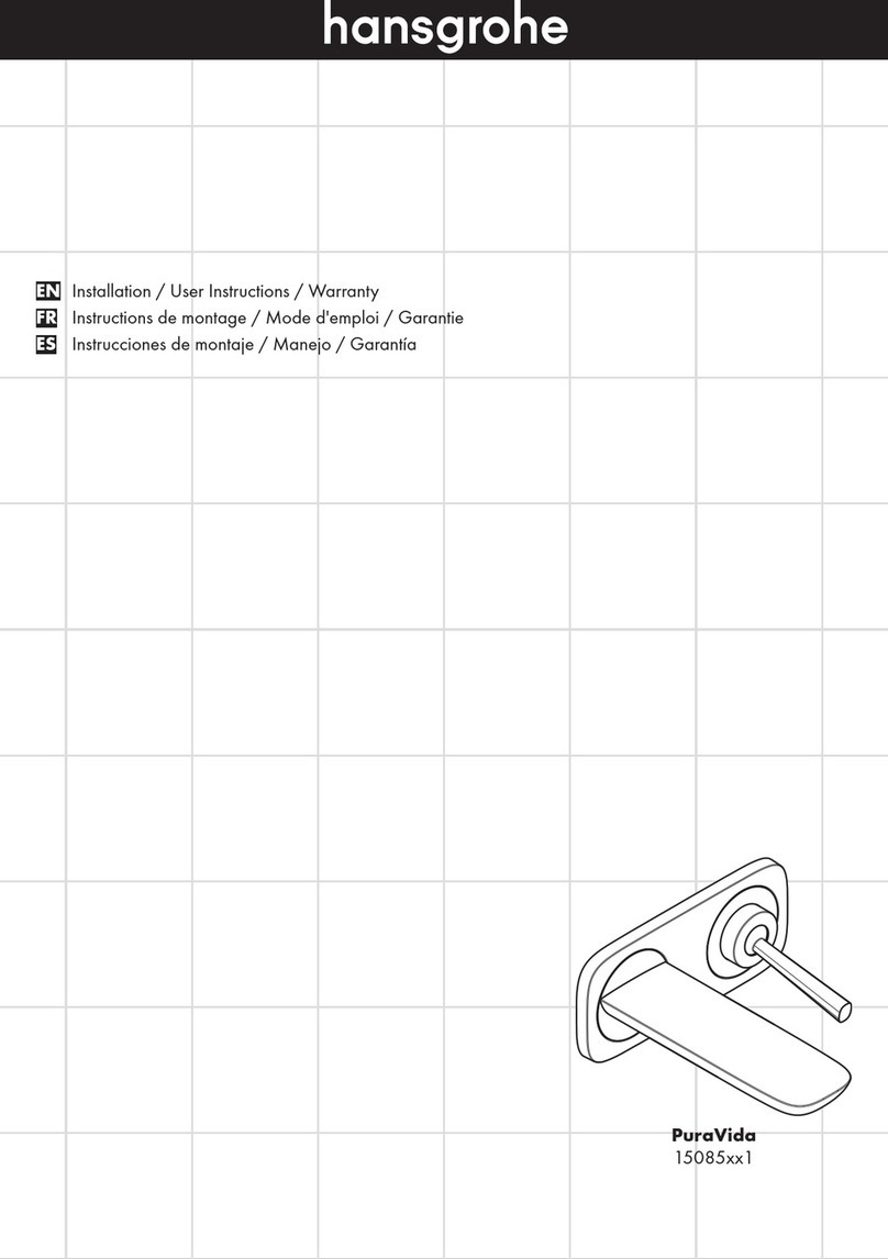 Hans Grohe PuraVida 15085 1 Series Instruction Manual