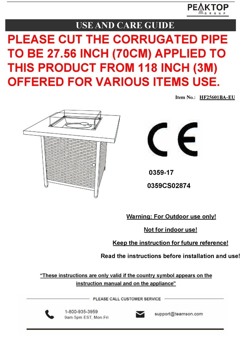 PEAKTOP HF25601BA-EU User manual