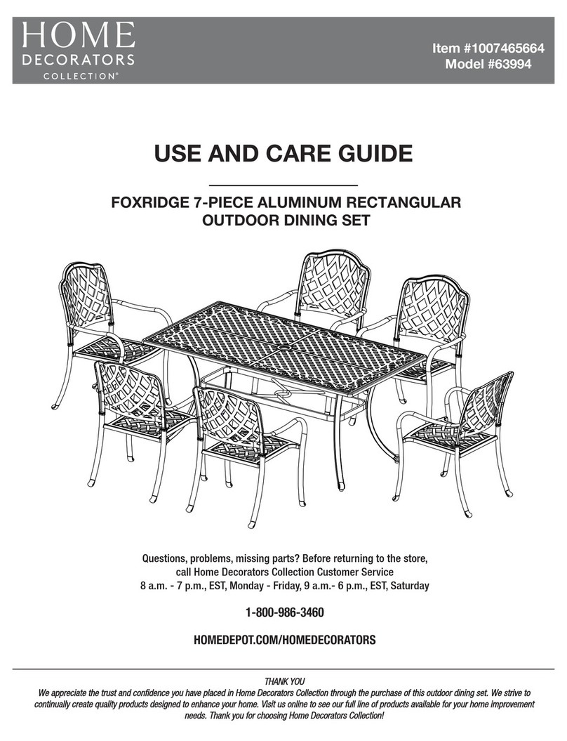Home Decorators Collection FOXRIDGE 63994 Use and care guide