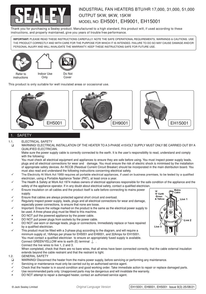 Sealey EH9001 manual