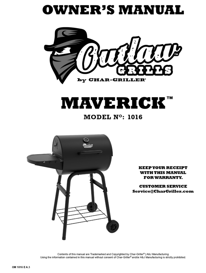 Char-Griller Outlaw Grills MAVERICK 1016 User manual