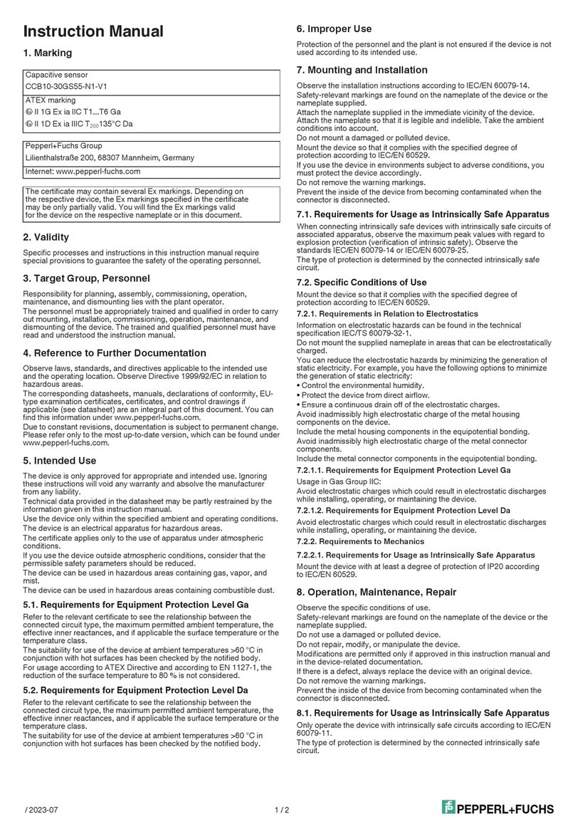 Pepperl+Fuchs CCB10-30GS55-N1-V1 User manual
