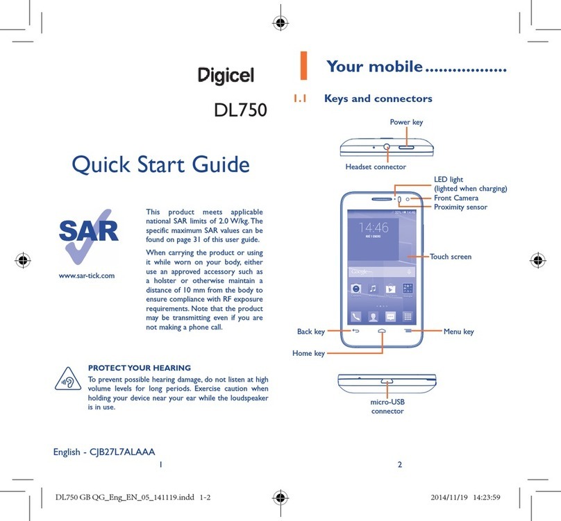 Digicel DL750 User manual