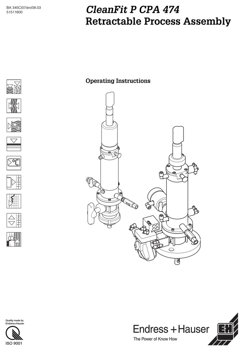 Endress+Hauser CleanFit P CPA 474 operating instructions Endress+Hauser CleanFit P CPA 474 operating instructions